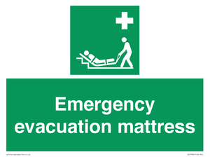 Emergency evacuation mattress